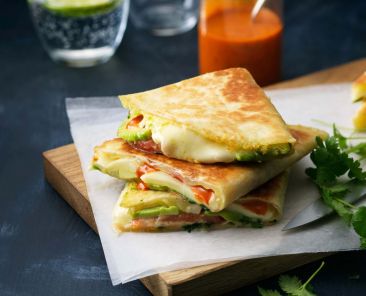 avocado-mozzarella-quesadillas